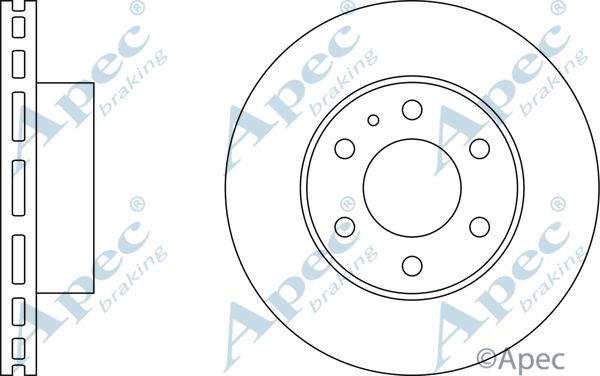 APEC BRAKING stabdžių diskas DSK2532